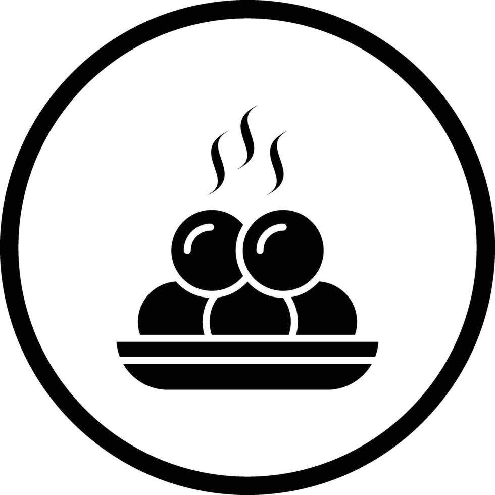 Meat ball Icon Design Illustration vector