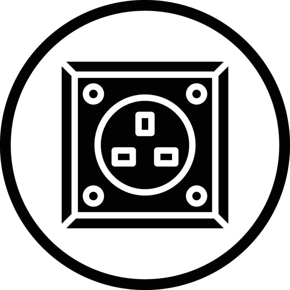 Power socket Icon Design Illustration vector