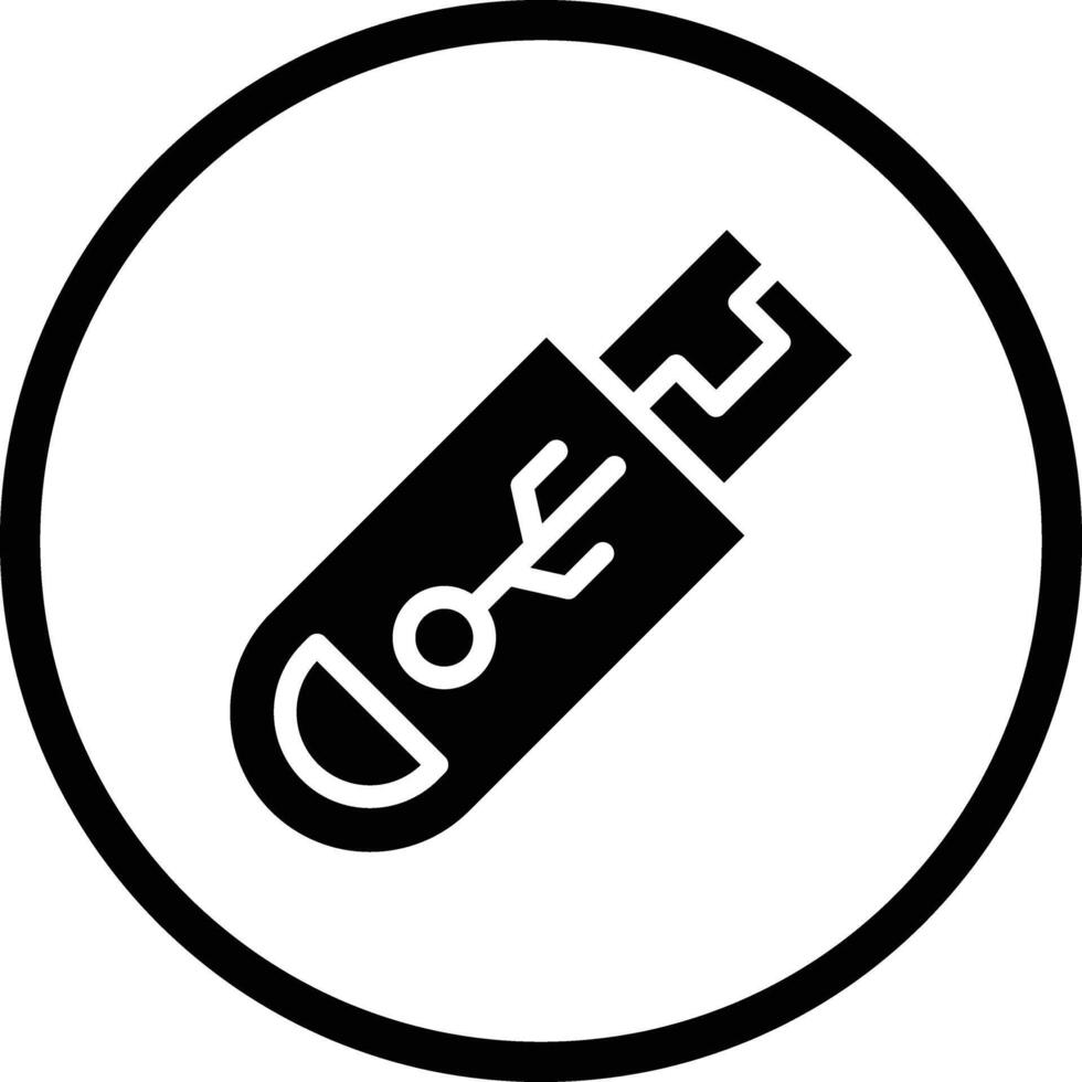 Usb drive Icon Design Illustration vector