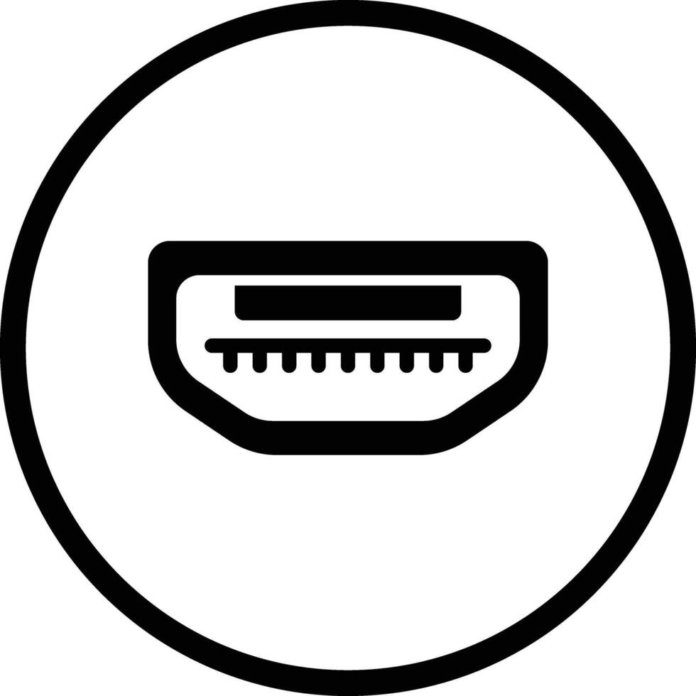Usb Port Icon Design Illustration vector