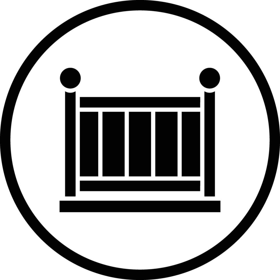 Baby Crib Icon Design Illustration vector