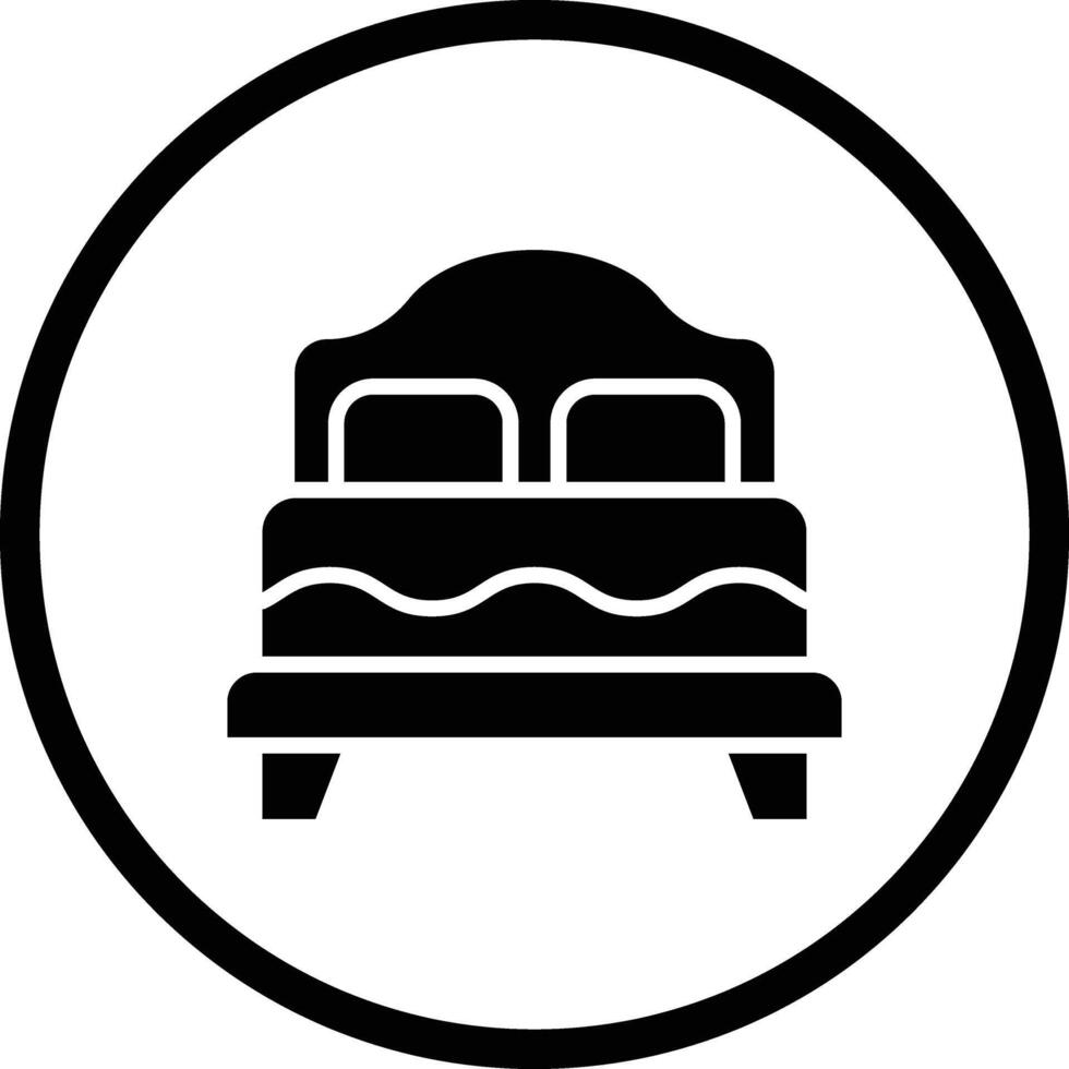 Bed Icon Design Illustration vector