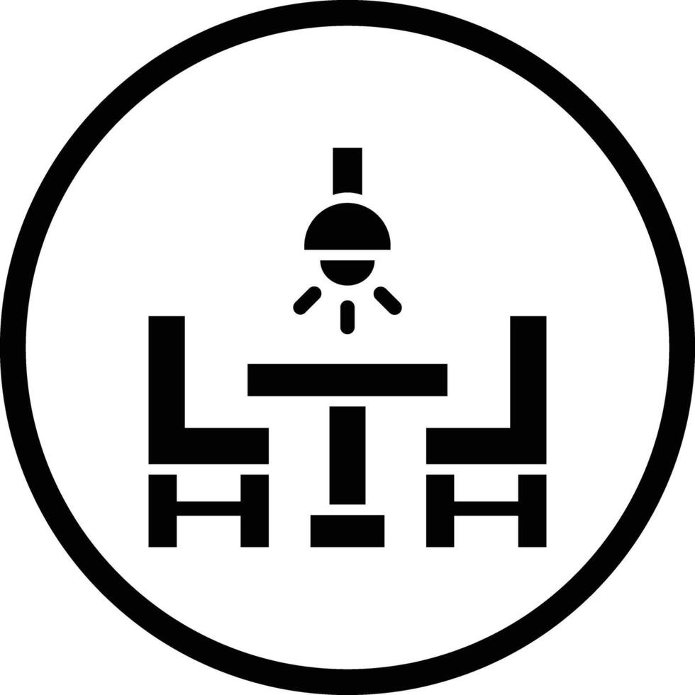 Dining Table Icon Design Illustration vector