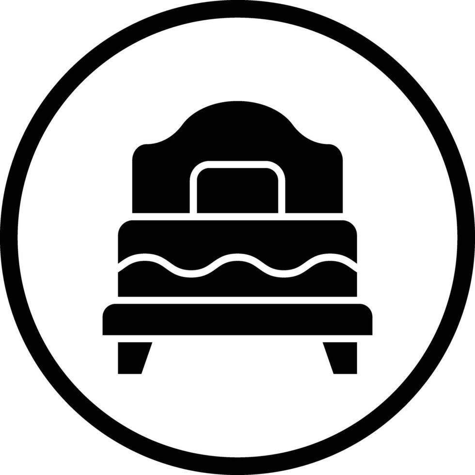 Single Bed Icon Design Illustration vector