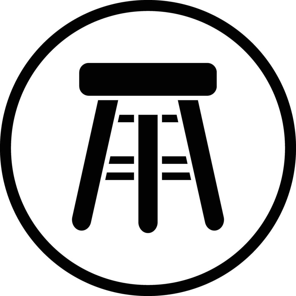 Bar Stool Icon Design Illustration vector