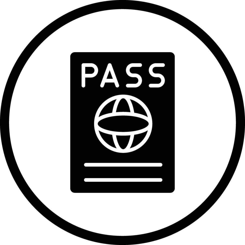 Passport Icon Design Illustration vector