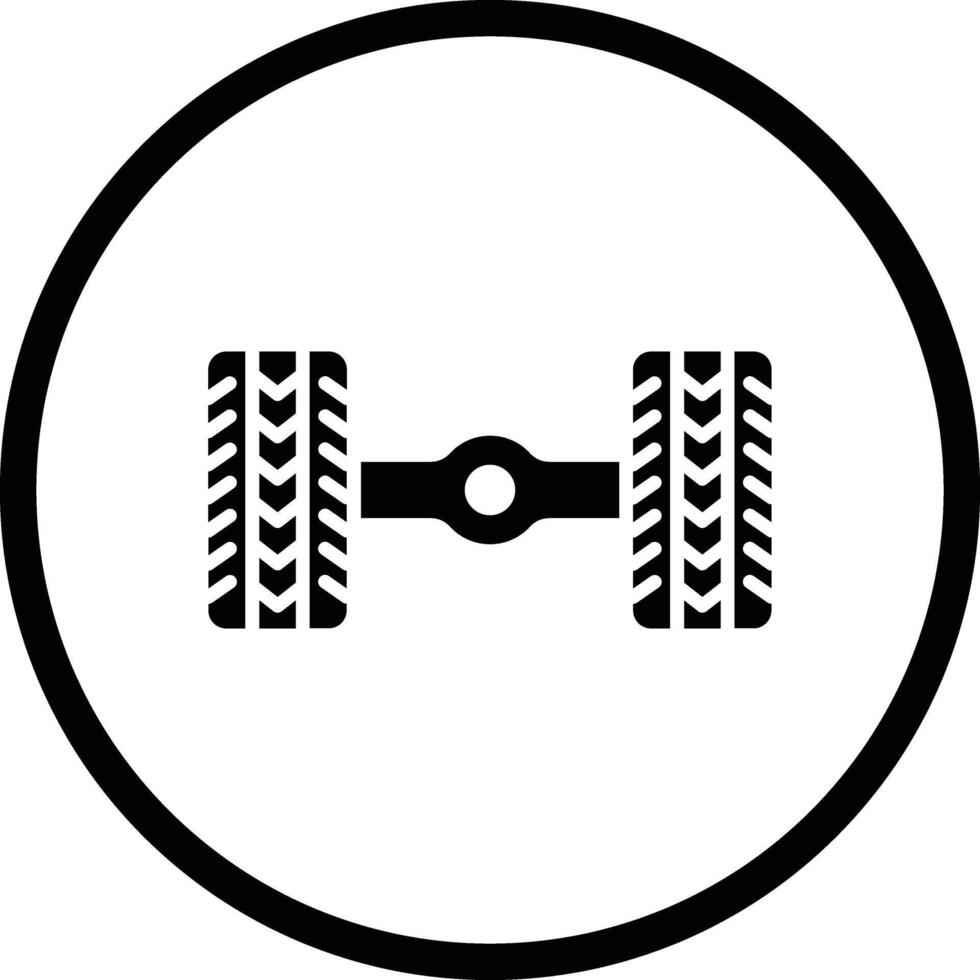Axle Icon Design Illustration vector