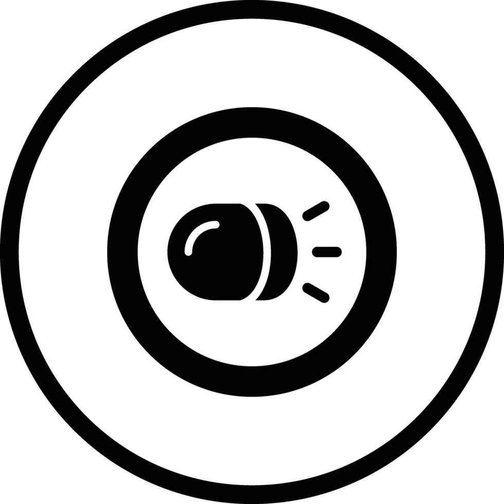 Headlight Icon Design Illustration vector