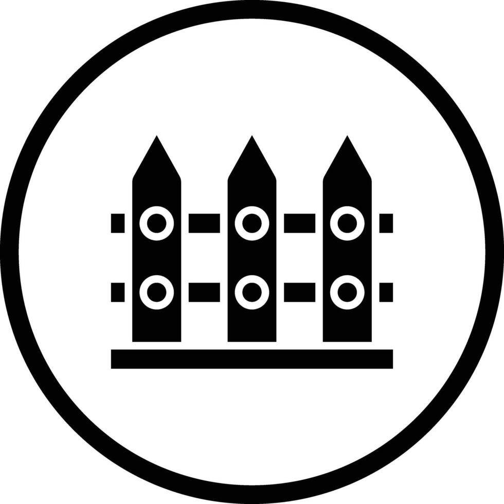 Fence Icon Design Illustration vector