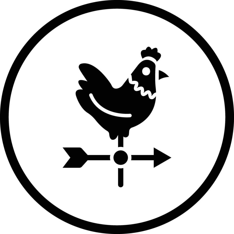 Weather Vane Icon Design Illustration vector