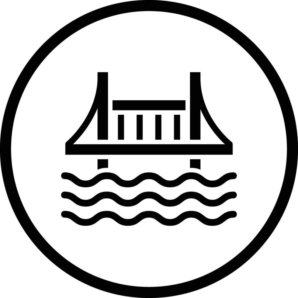 Bridge Icon Design Illustration vector