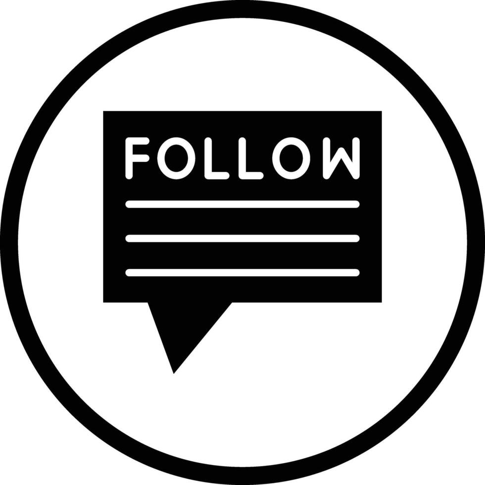 Follow Up Icon Design Illustration vector