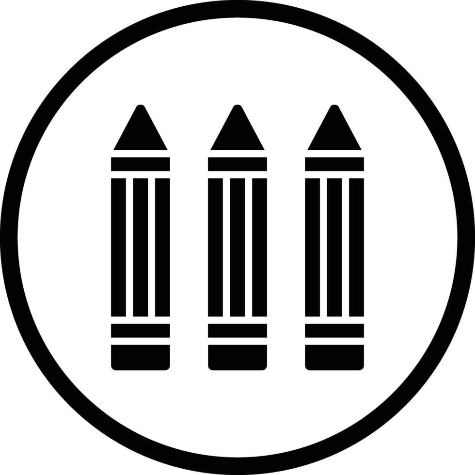 Crayon Icon Design Illustration vector