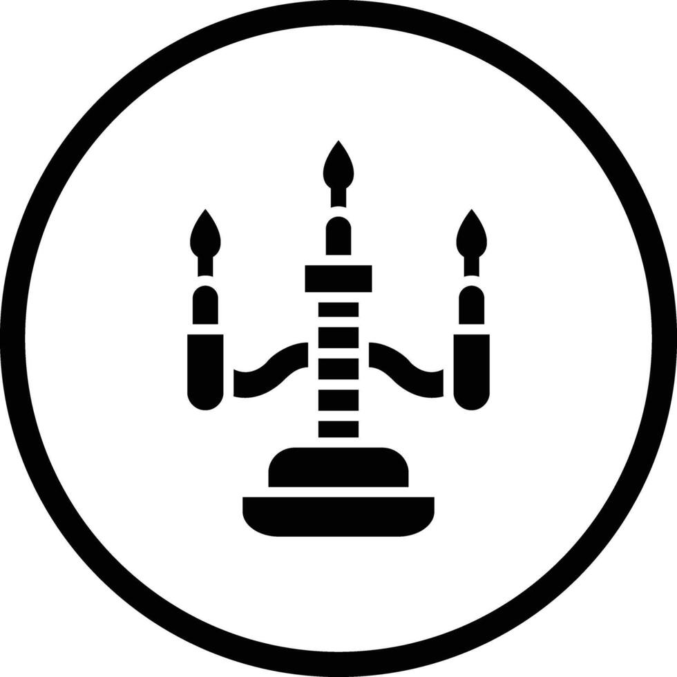 Candle Icon Design Illustration vector
