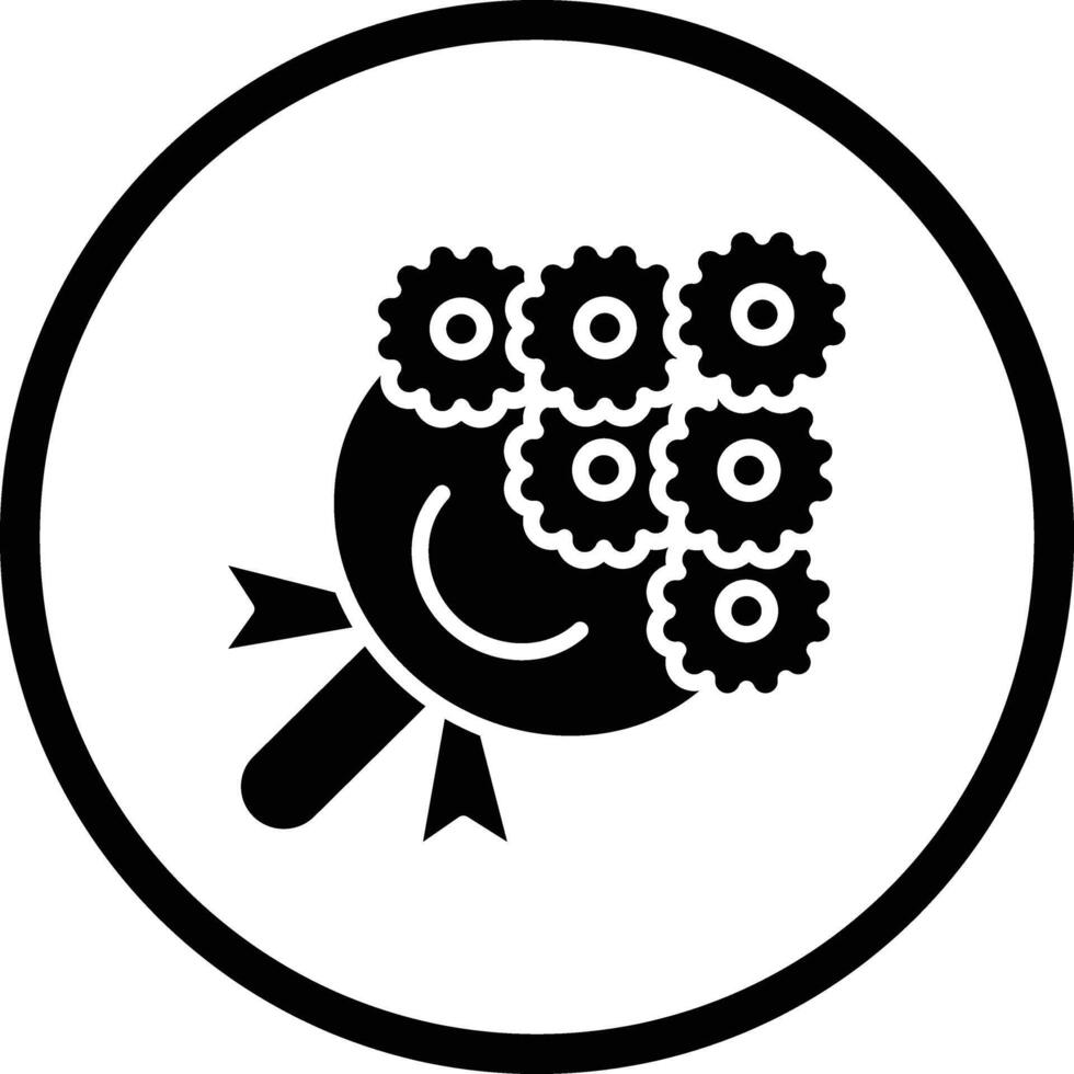 Bouquet Icon Design Illustration vector