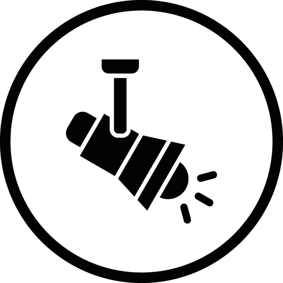 Spot Light Icon Design Illustration vector