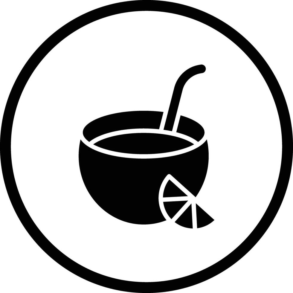 Coconut Drink Icon Design Illustration vector