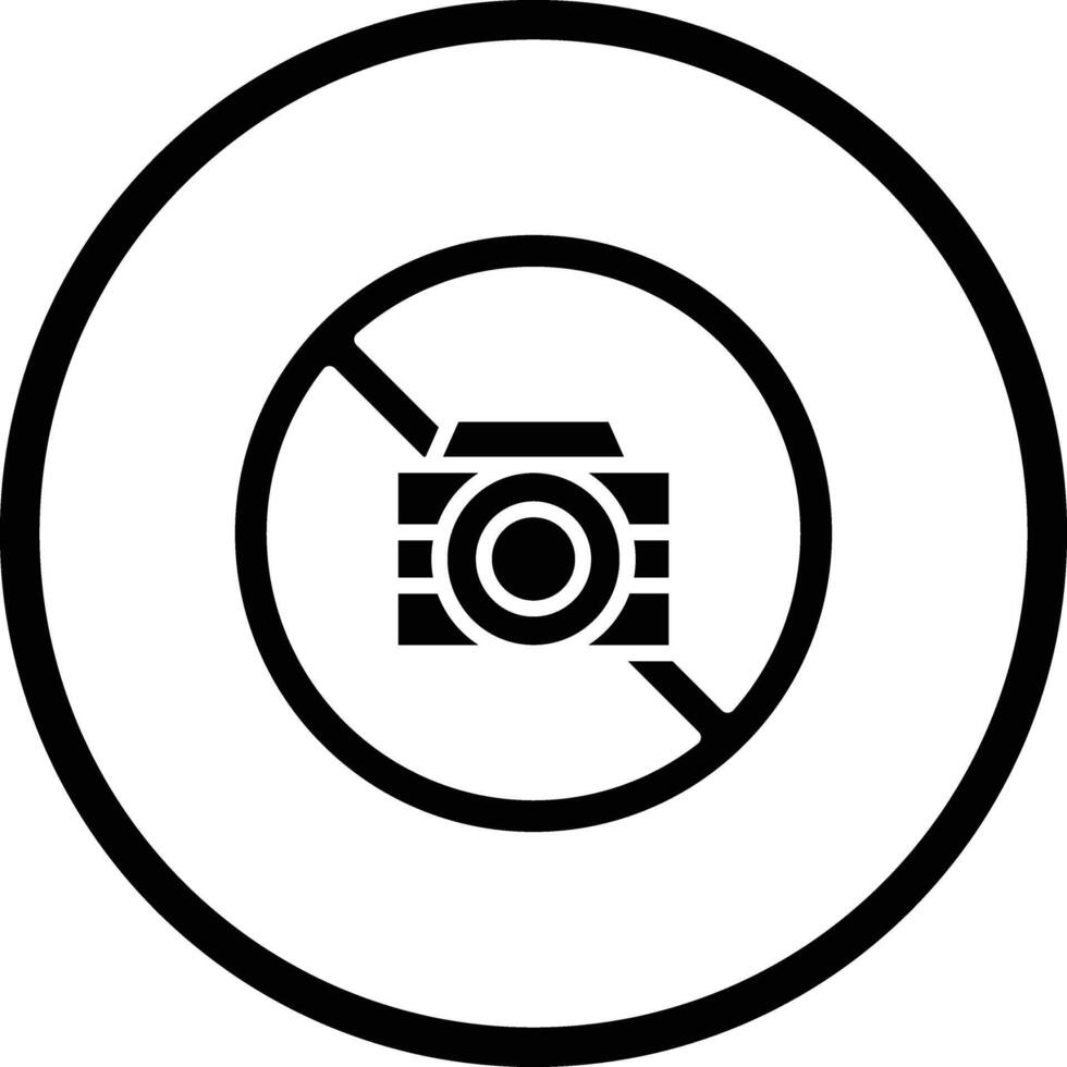 No Camera Icon Design Illustration vector