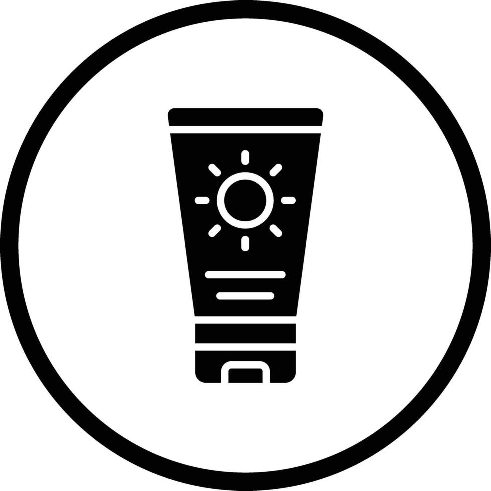 Suncream Icon Design Illustration vector