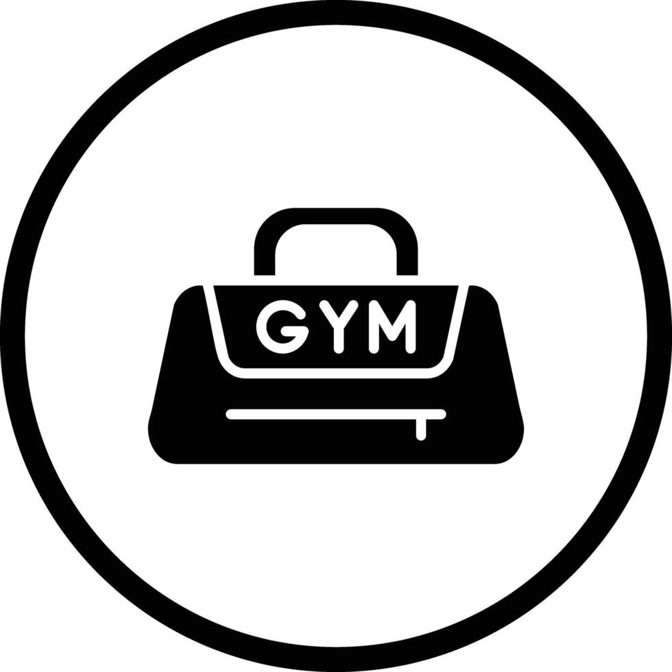 Gym Bag Icon Design Illustration vector