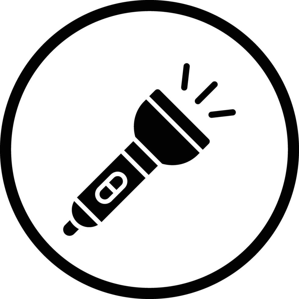 Flashlight Icon Design Illustration vector