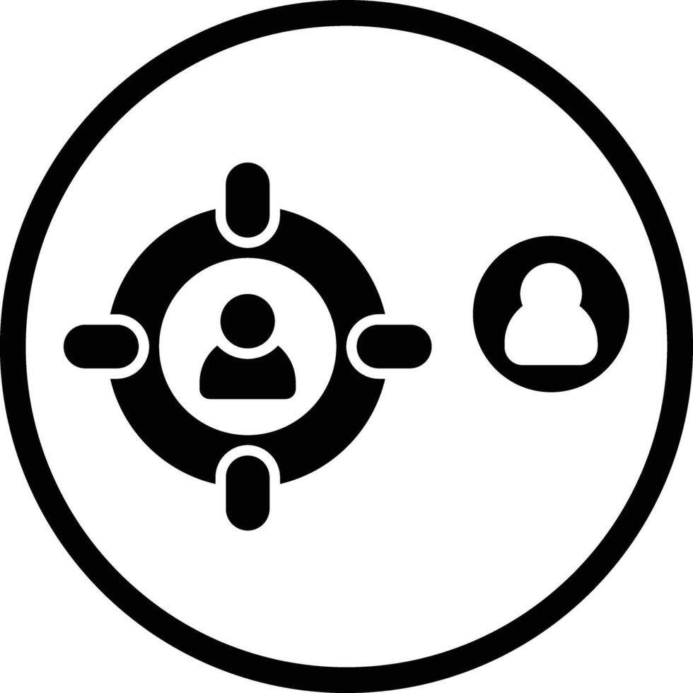 Target audience Icon Design Illustration vector