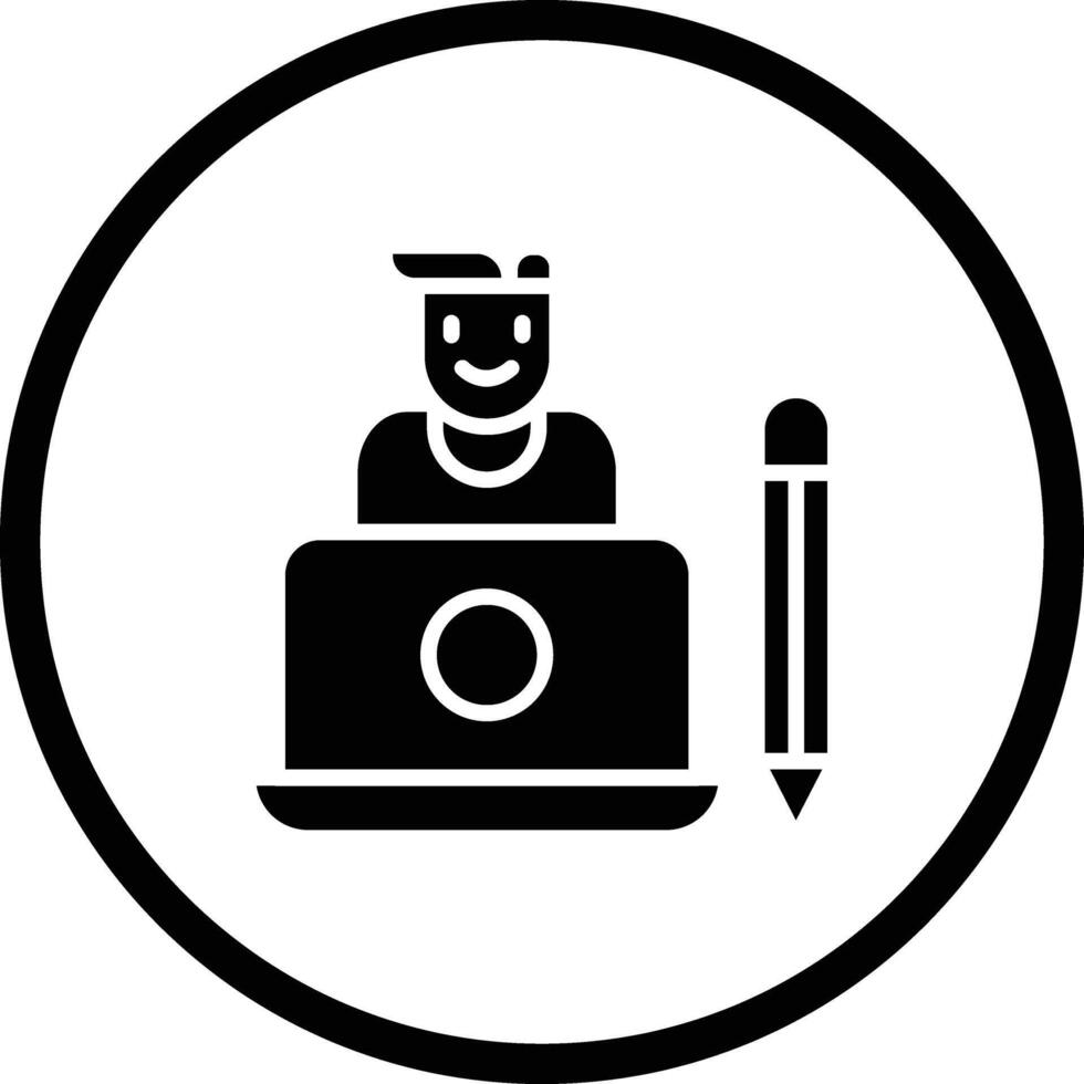Graphic designer Icon Design Illustration vector