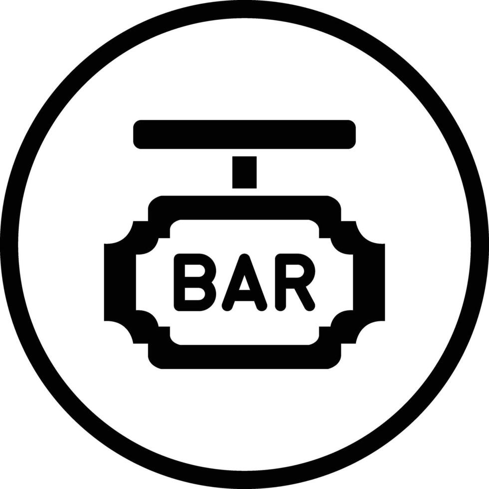 Bar Board Icon Design Illustration vector