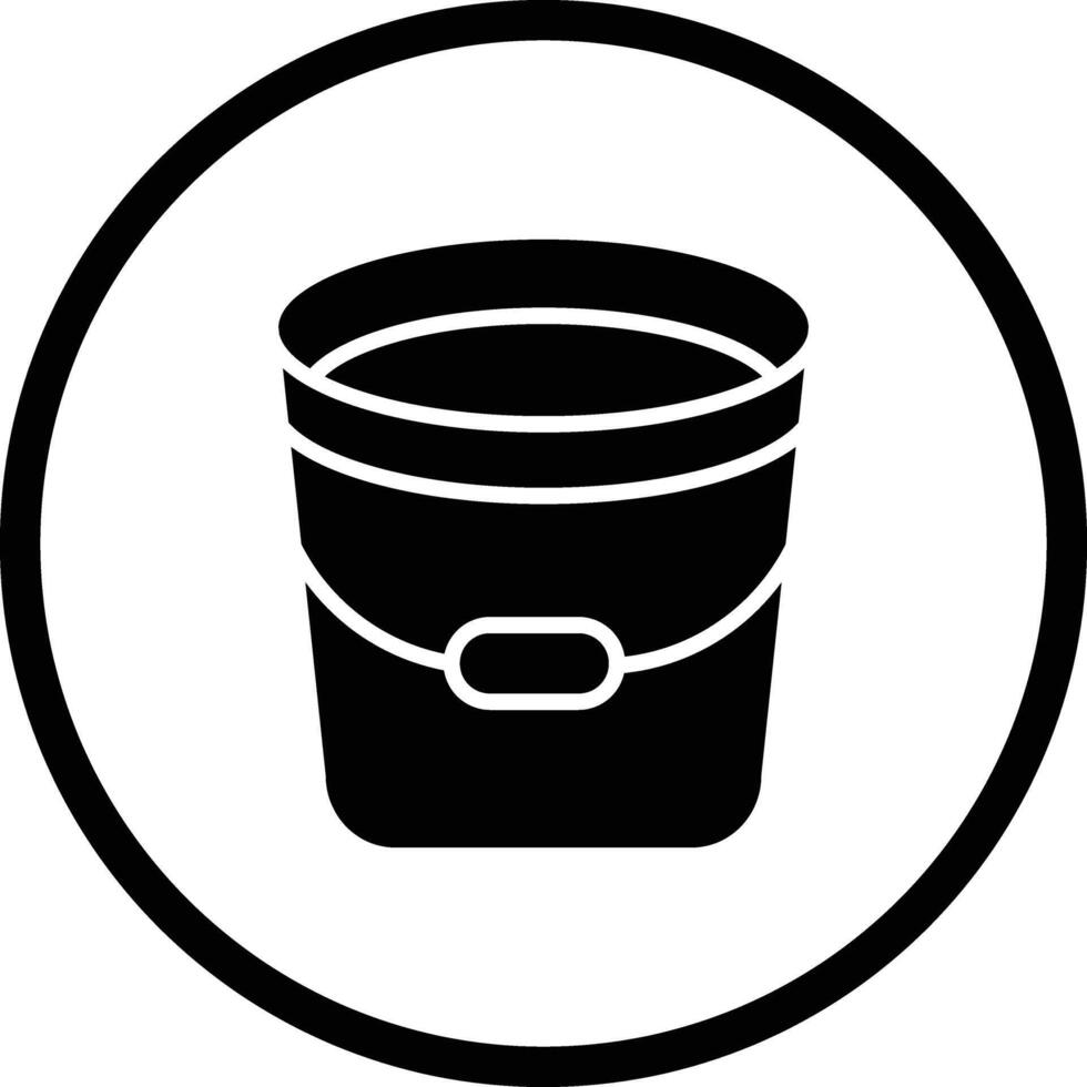 Bucket Icon Design Illustration vector