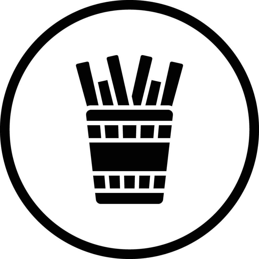French Fries Icon Design Illustration vector
