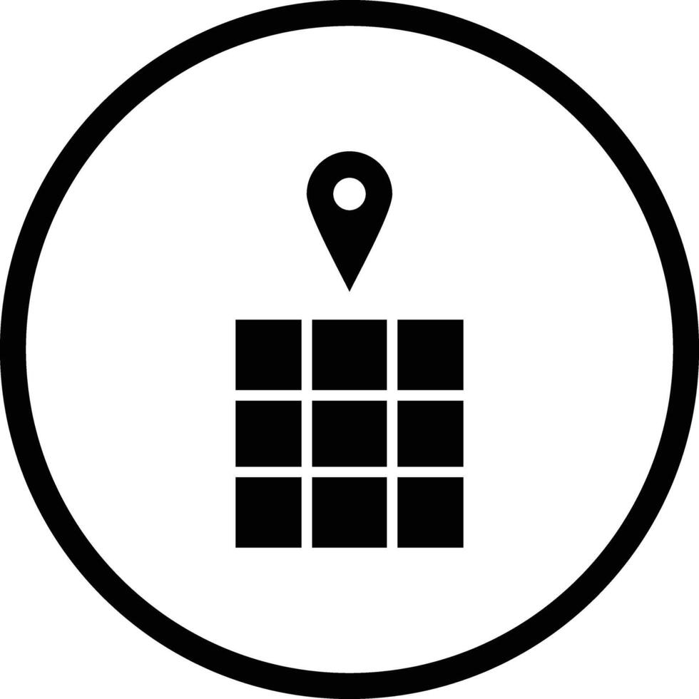 Grid location Icon Design Illustration vector