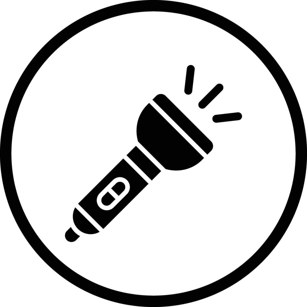 Flashlight Icon Design Illustration vector