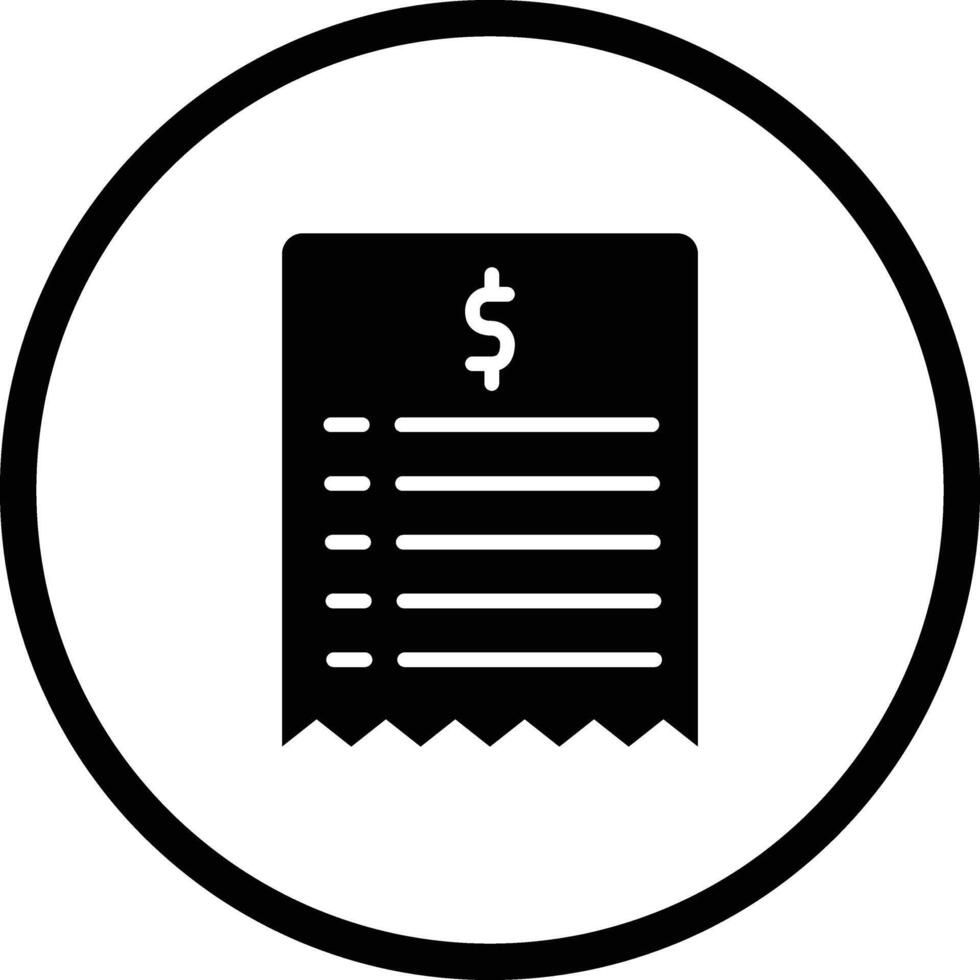 Bill Icon Design Illustration vector