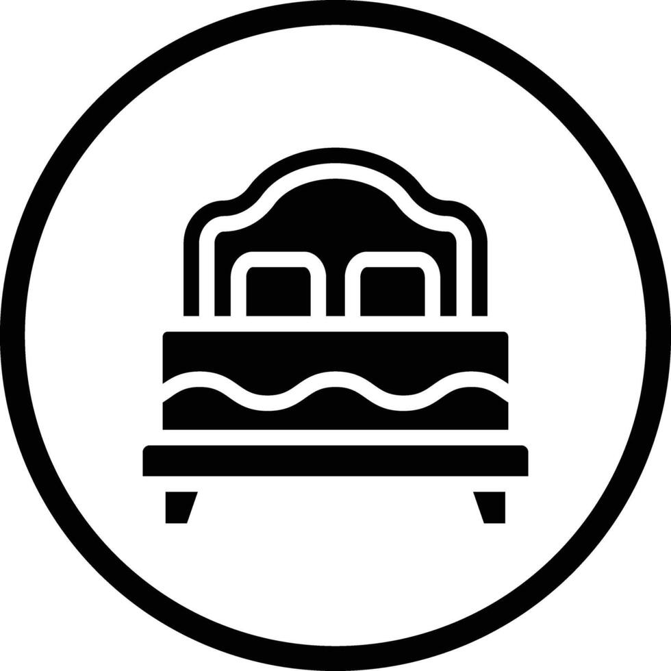 Double Bed Icon Design Illustration vector