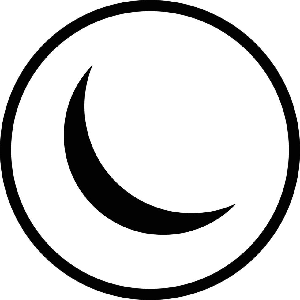 Moon Icon Design Illustration vector