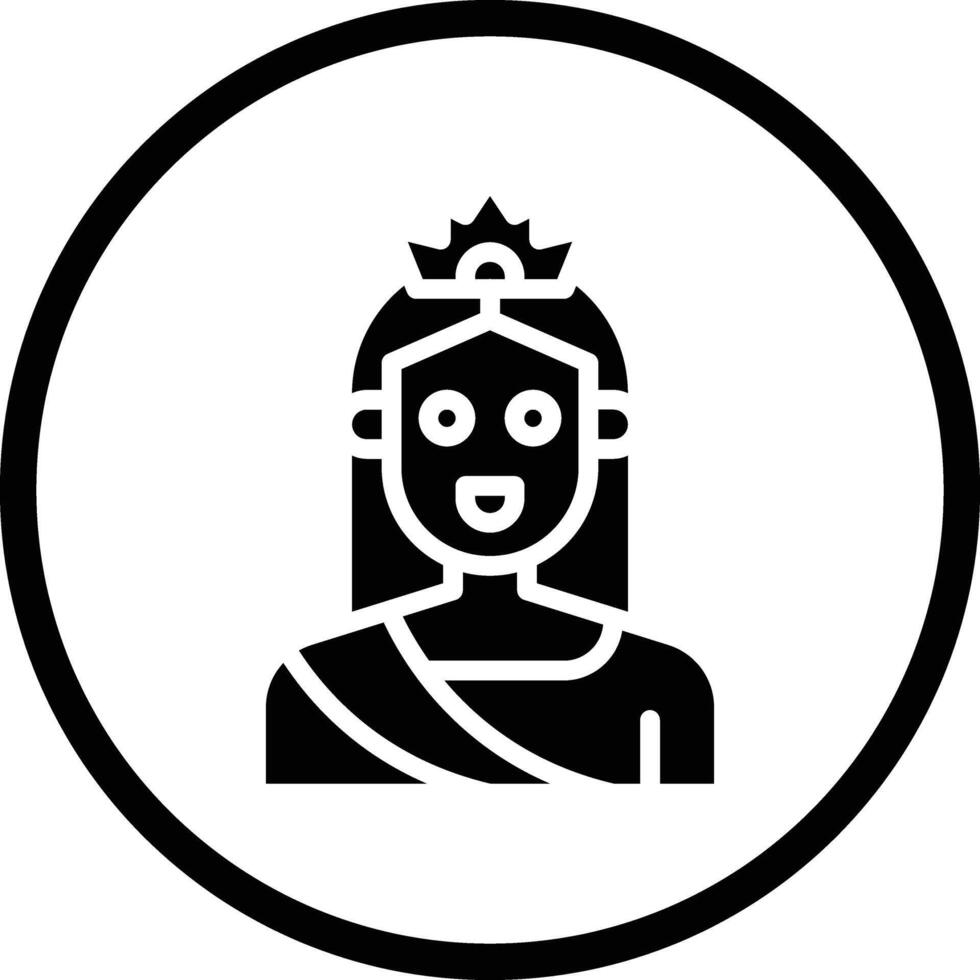 Queen Icon Design Illustration vector