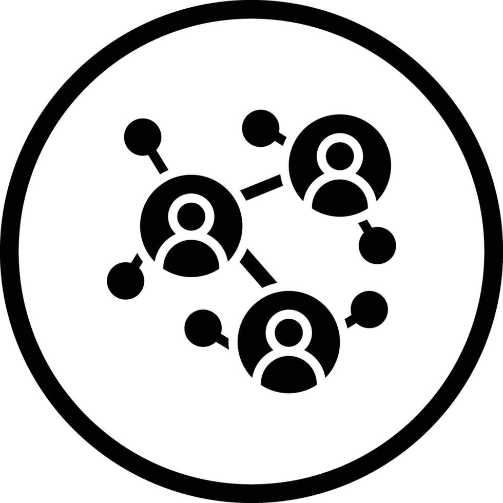 Business Network Icon Design Illustration vector