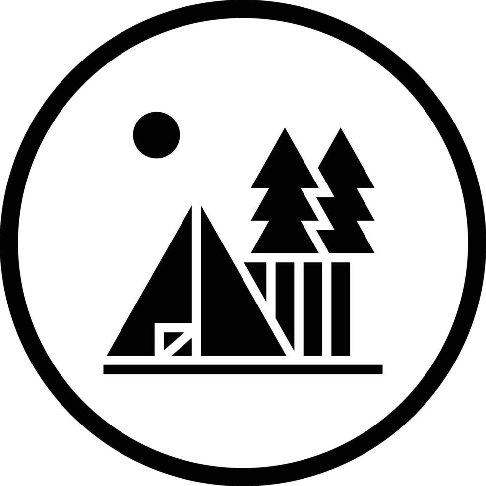 Camp Icon Design Illustration vector