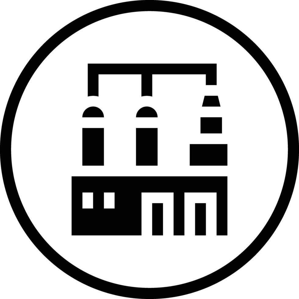Gas Refinery Icon Design Illustration vector