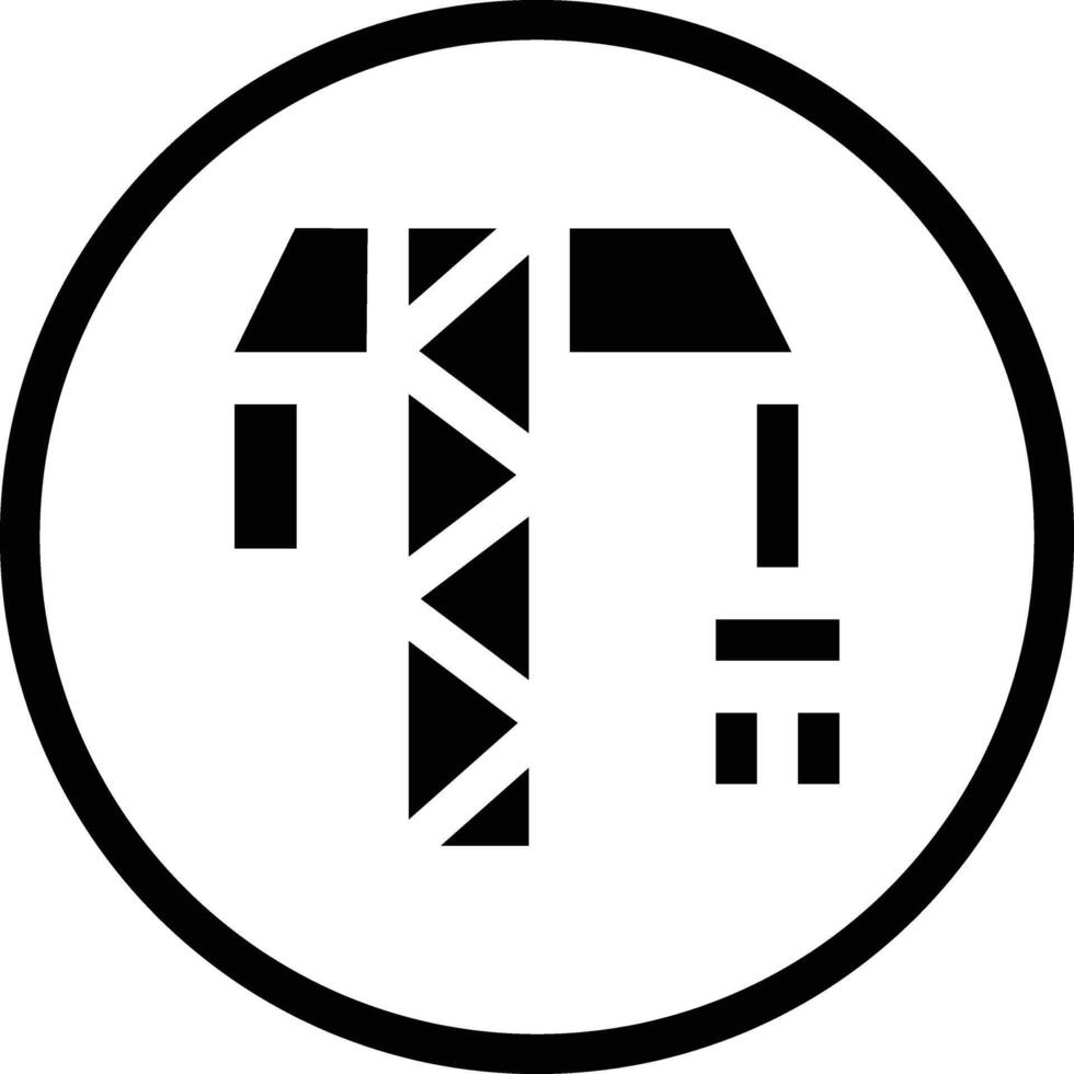 Tower Crane Icon Design Illustration vector