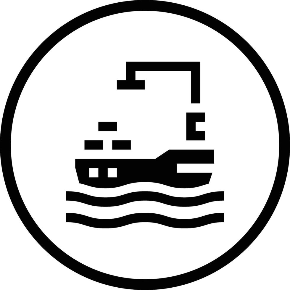 Cargo Ship Icon Design Illustration vector