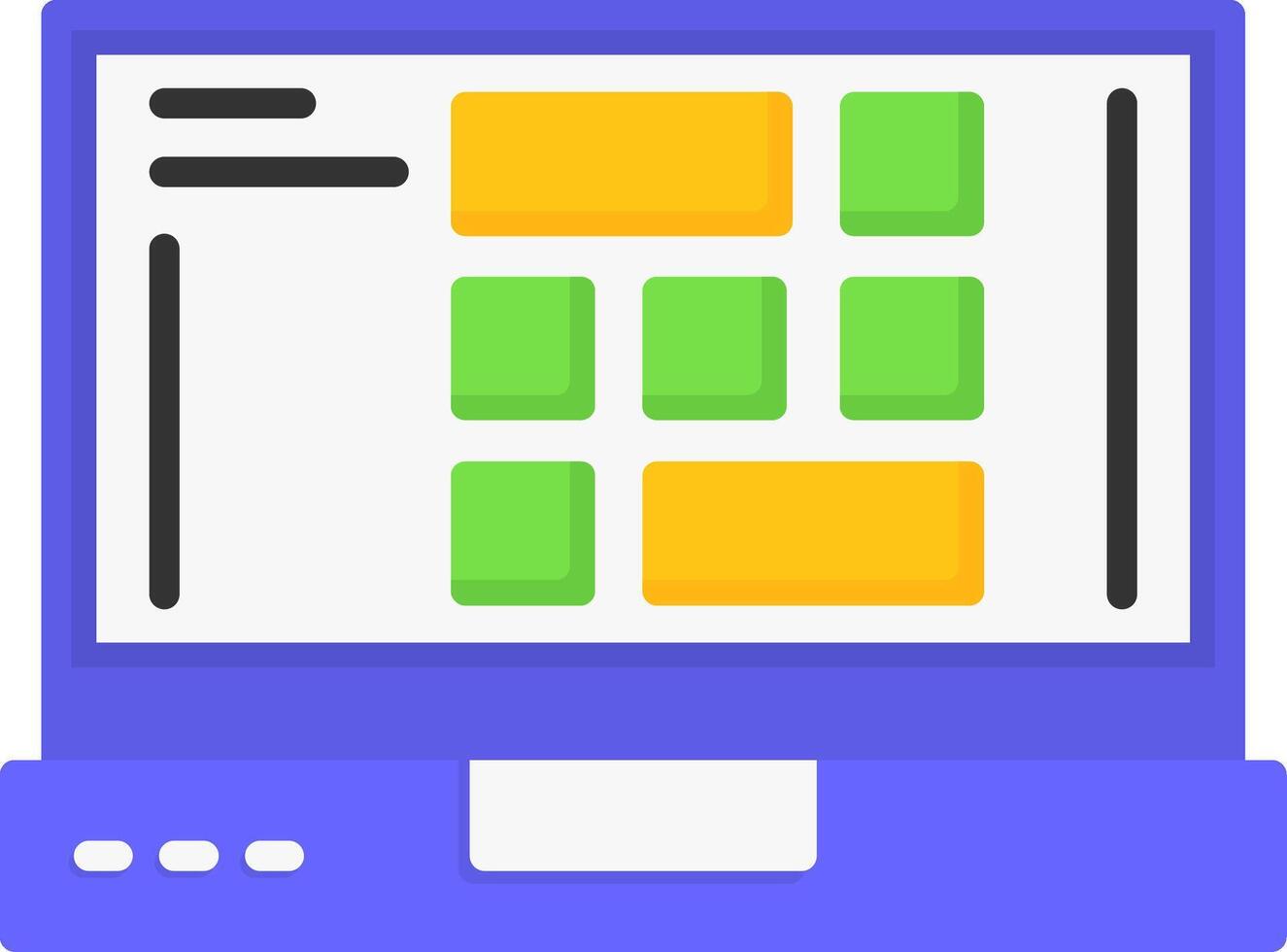 Grid Icon Design vector