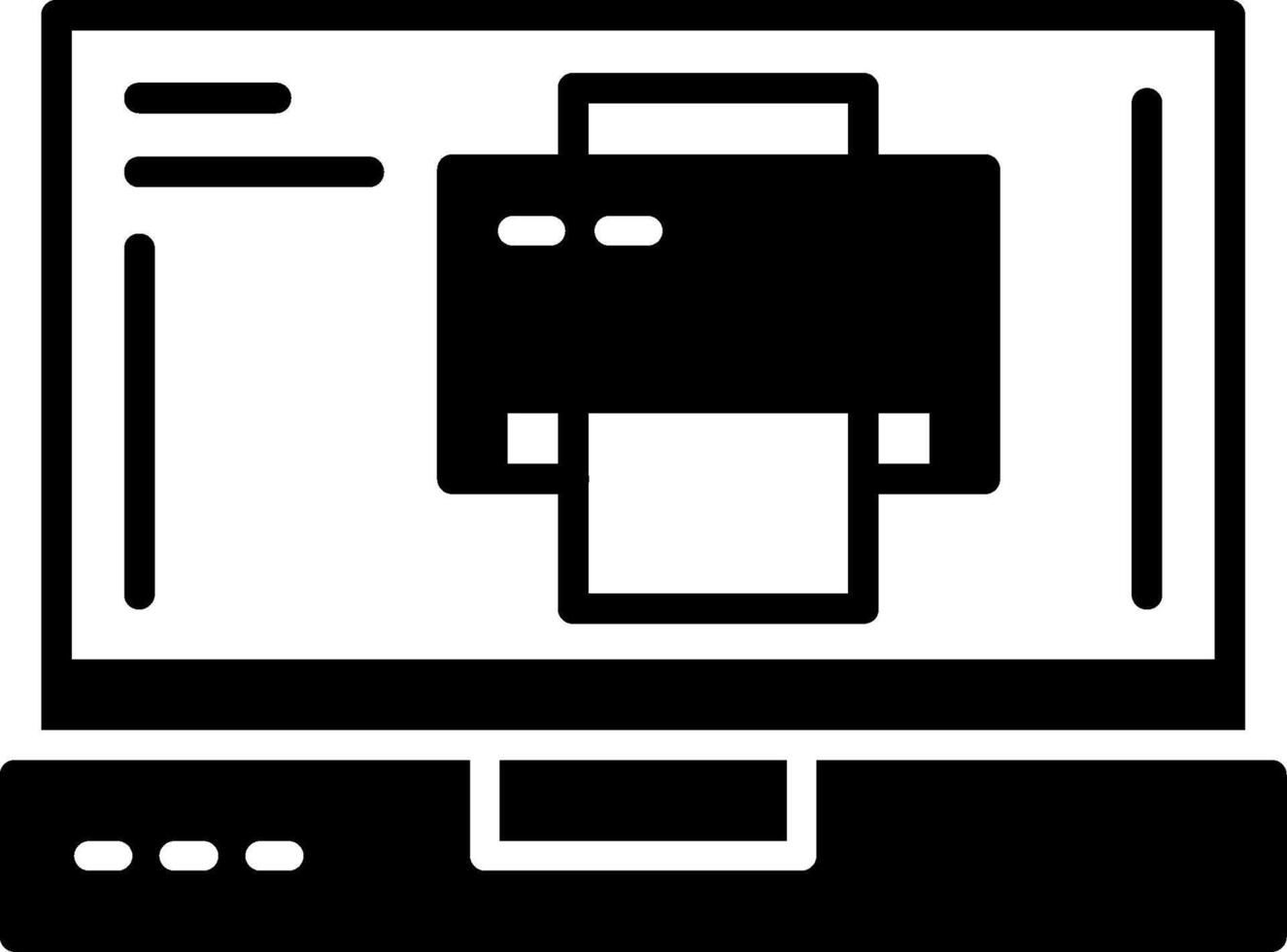 Printer Icon Design vector
