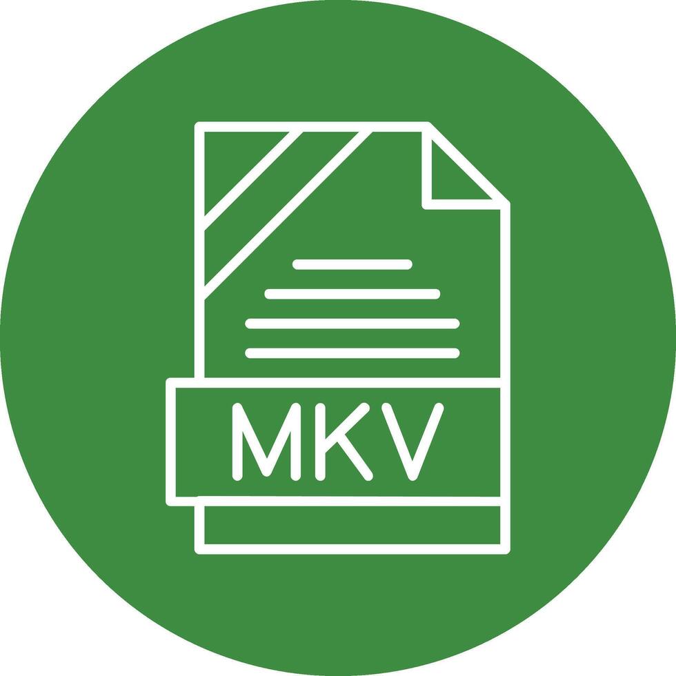 MKV Icon Design vector