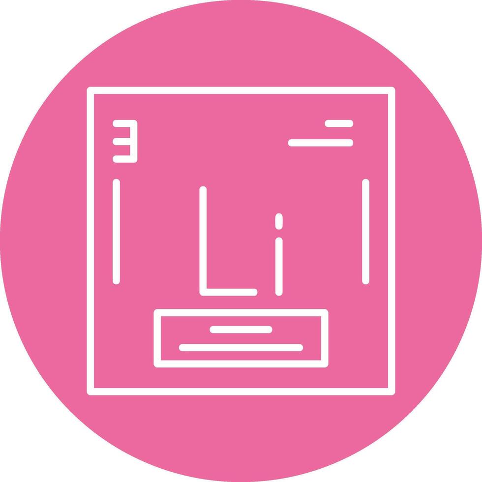 Lithium Icon Design vector
