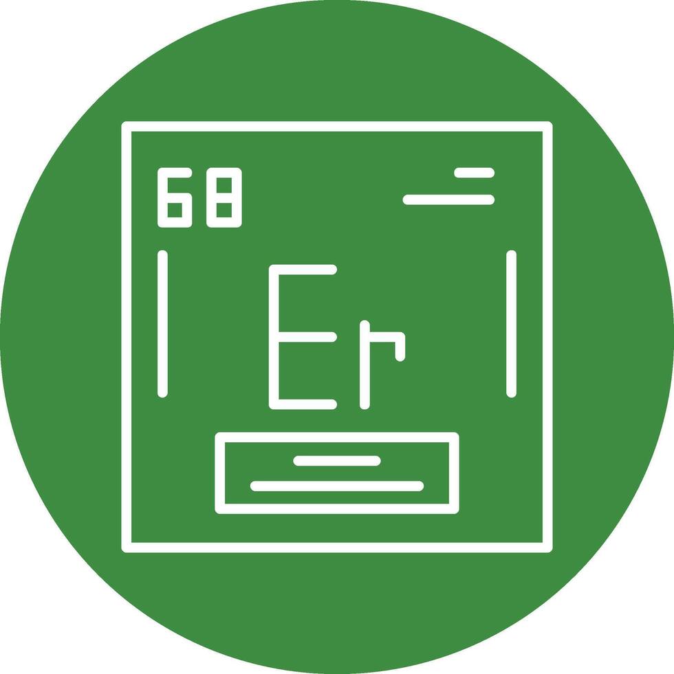 Erbium Icon Design vector