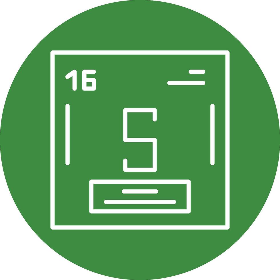 Sulfur Icon Design vector