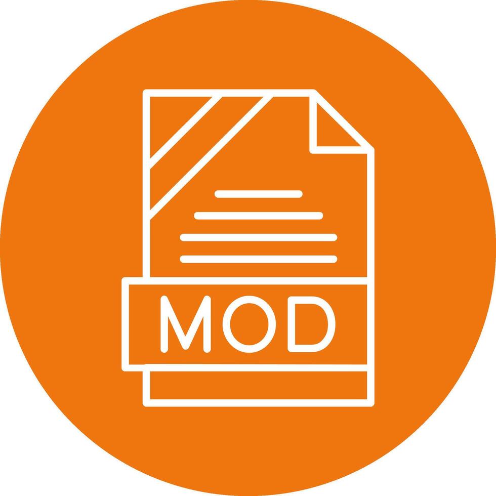 MOD Icon Design vector