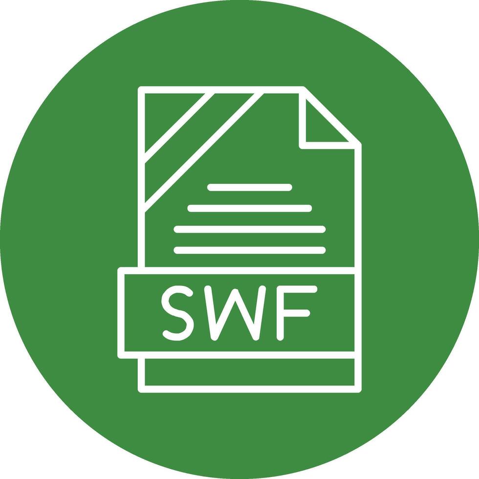 SWF Icon Design vector