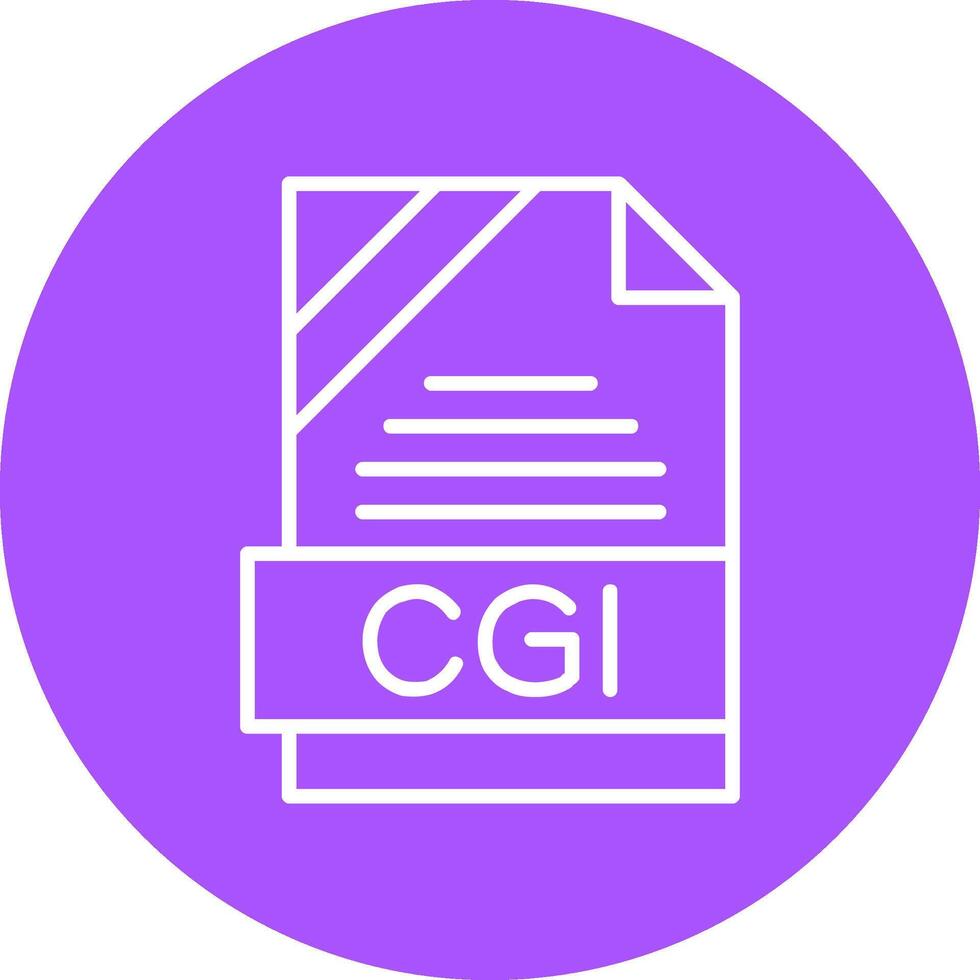 CGI Icon Design vector